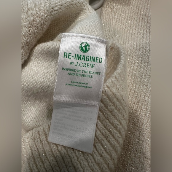 Crewcuts - JCrew- Ivory Knit Sweater - Kids (Girls) Size XL (12-14) - Picture 7 of 8